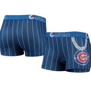 Ethika for Fanatics Blue Pinstripe Boxer Briefs with Cubs Logo size medium